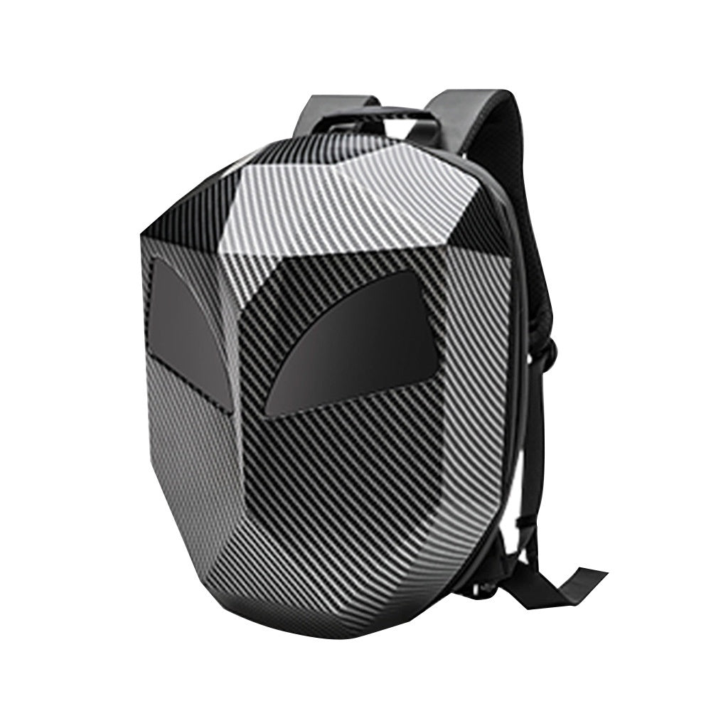 Three-quarter view of the Sentinel hardshell backpack against a white background.